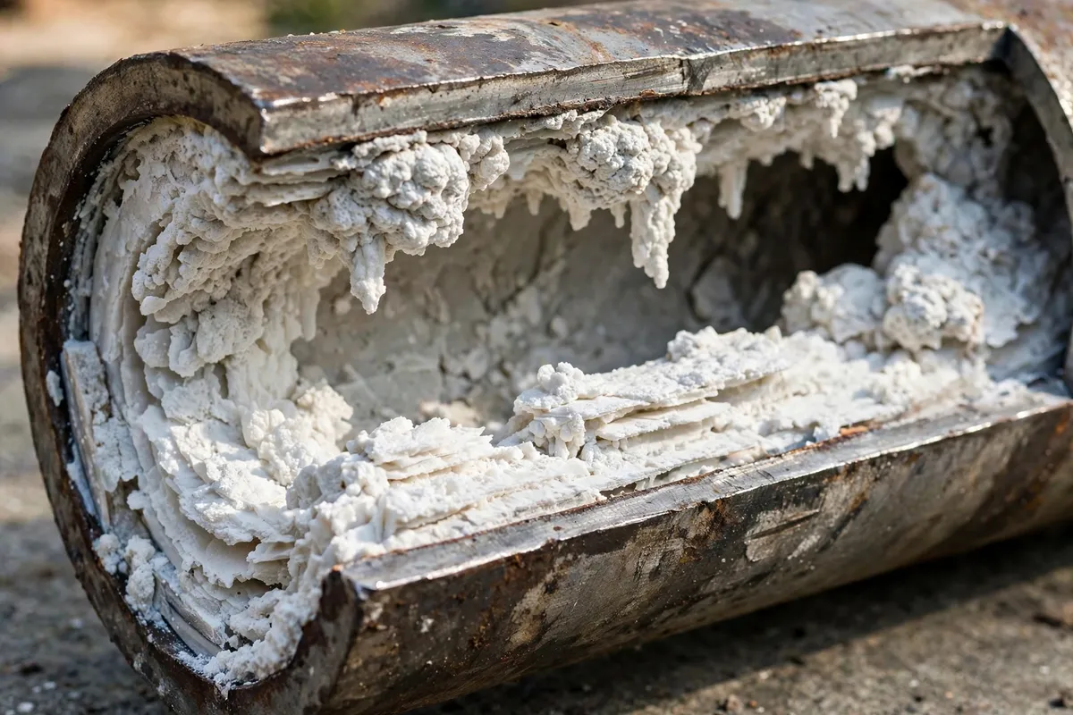 Hard Water Scale in Greenwood Drains