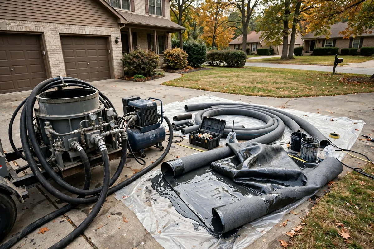 Trenchless Pipe Relining work in Greenwood, Indiana
